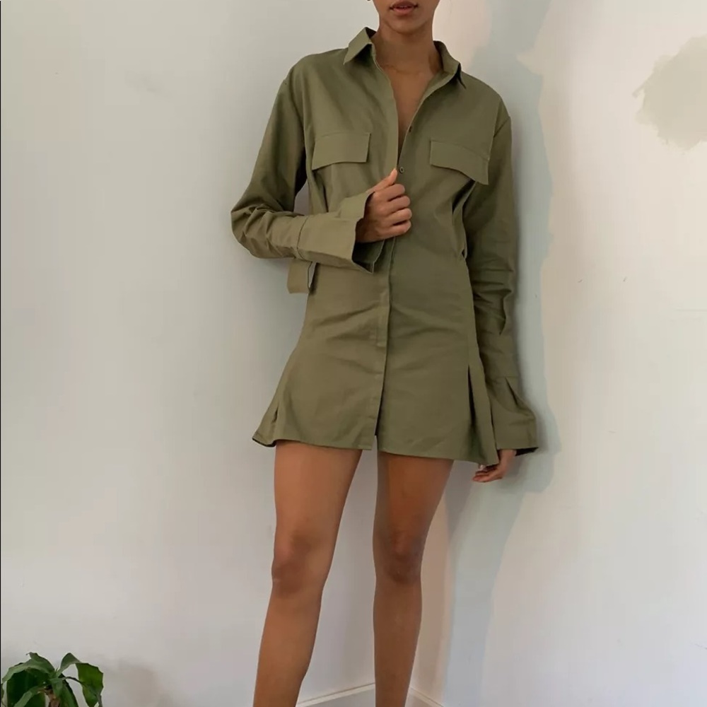 Lioness Button-Down Shirt Dress Medium NWT